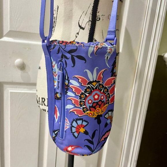 VERA BRANDLEY BOTTLE WATER CROSSBODY BAG PURPLE HISPTER GARDEN - Picture 10 of 14